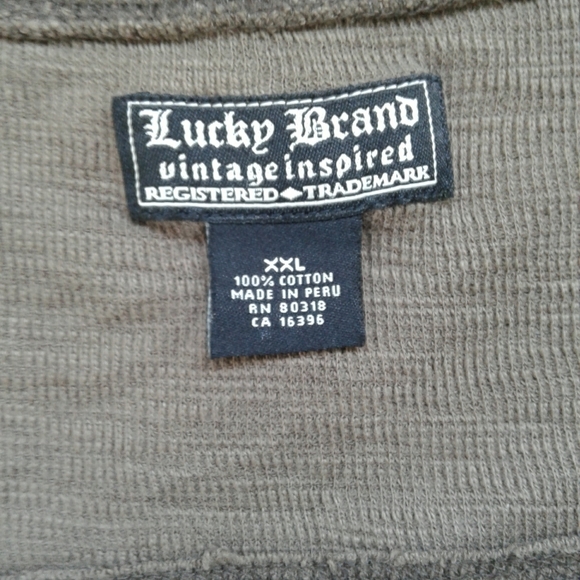 LUCKY BRAND men's XXL long sleeve t shirt - Picture 4 of 6